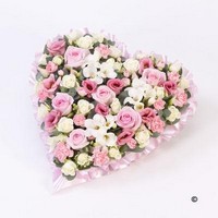 Pastel Heart Pink and White