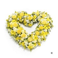 Open Heart Yellow and White