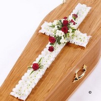 Classic Cross  White and Red