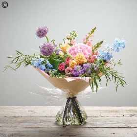 Colourful Lily Free Hand Tied Bouquet Made With The Finest Flowers