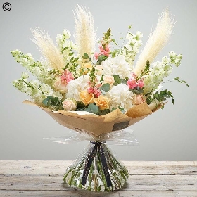 Neutral Lily Free Hand Tied Bouquet Made With The Finest Flowers