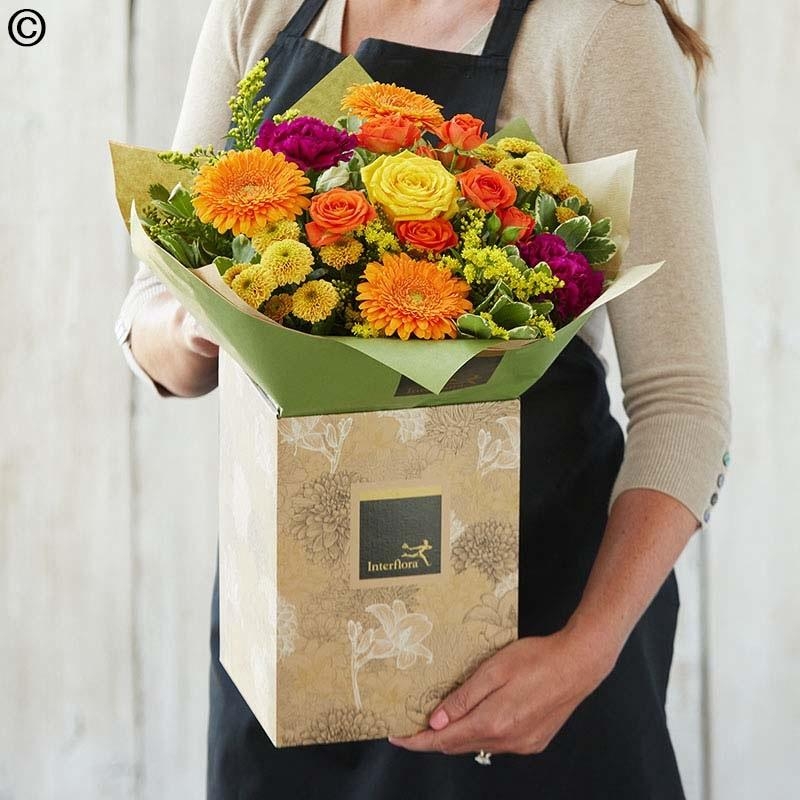 Autumn Lily Free Hand Tied, Florist Choice