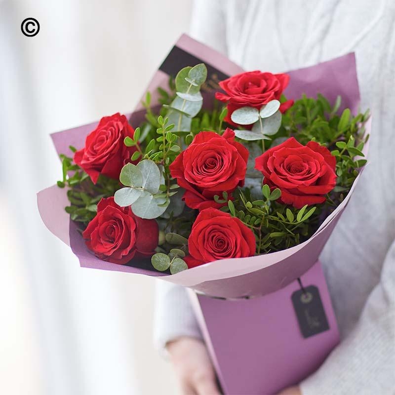 6 Red Rose Bouquet