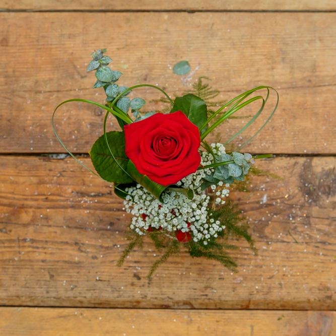 Single Rose Romance Vase