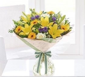 Spring Sunshine Hand Tied Florist Choice