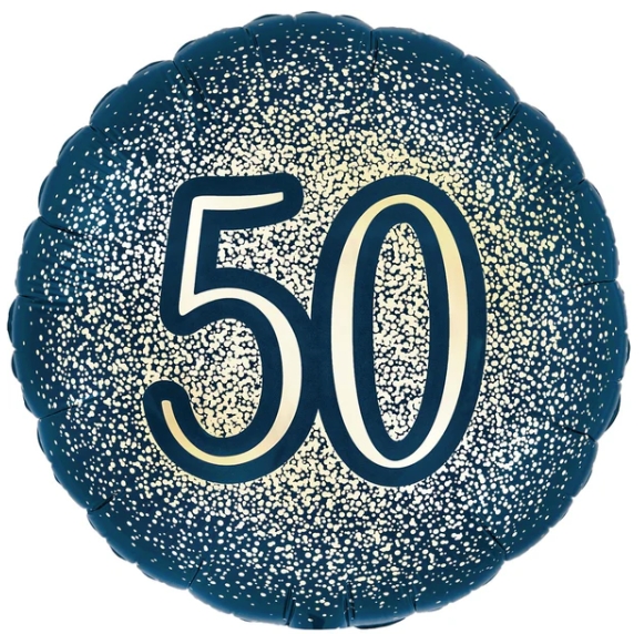 50th Birthday Foil Balloon, Florist Choice