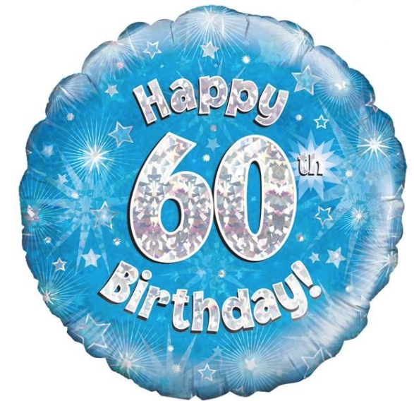 60th Birthday Foil Balloon, Florist Choice