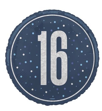 16th Birthday Foil Balloon, Florist Choice