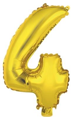 4 Gold Balloon