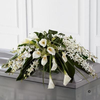 Calla Lily and Orchid Casket Spray *