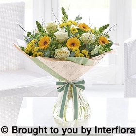 Golden Charm Hand Tied Florist Choice