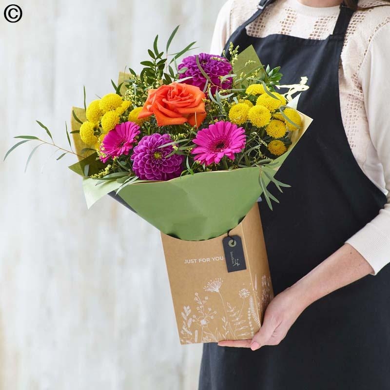 Summer  Lily Free Hand Tied Florist Choice