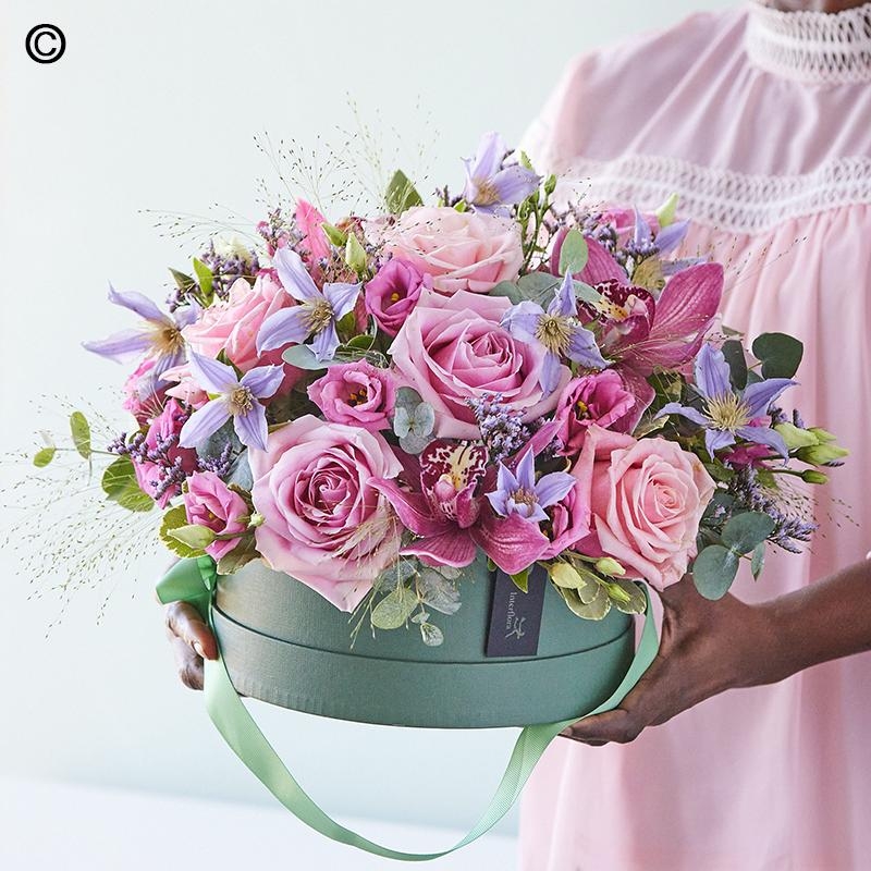 Premium Mothers Day Pastel Florist Choice Hatbox