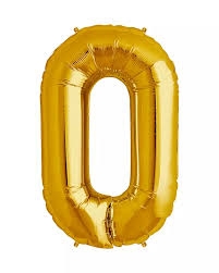 0 Gold Balloon
