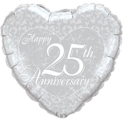 25th Anniversary Foil Balloon, Florist Choice