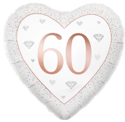 Diamond 60th Wedding Anniversary Balloon