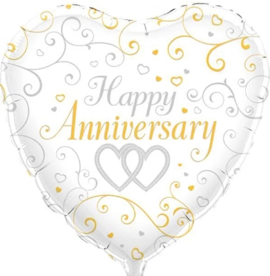 Happy Anniversary Foil Balloon, Florist Choice