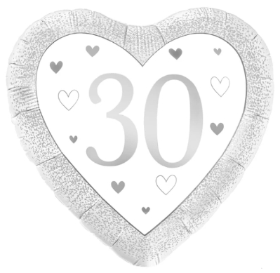 Pearl 30th Wedding Anniversary Balloon