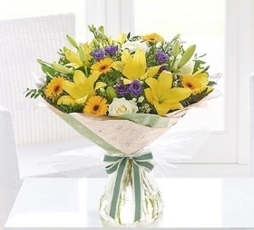 Spring Sunshine Hand Tied Florist Choice