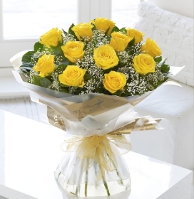 Luxury Yellow Rose Bouquet