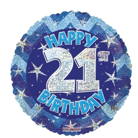 21st Birthday Balloon, Florist Choice