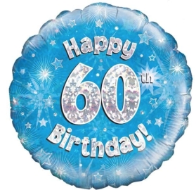 60th Birthday Foil Balloon, Florist Choice