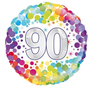 90th Birthday Balloon, Florist Choice