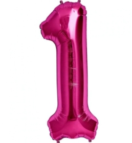1 Birthday Balloon Pink