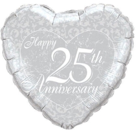 25th Anniversary Foil Balloon, Florist Choice