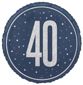40th Birthday Foil Balloon, Florist Choice