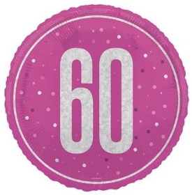 60th Birthday Foil Balloon, Florist Choice