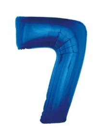 7 Birthday Balloon Blue