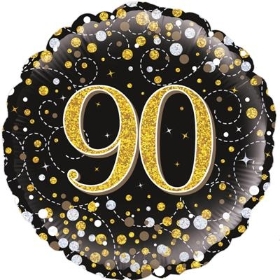 90th Birthday Balloon, Florist Choice