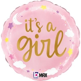 Baby Girl Foil Balloon, Florist Choice