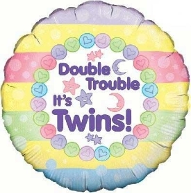 Double Trouble, It's Twins Balloon