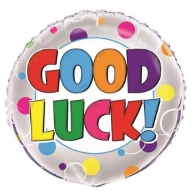 Good Luck Foil Balloon, Florist Choice