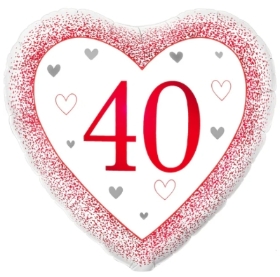 Ruby 40th Wedding Anniversary Balloon